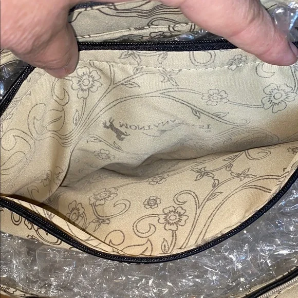 Montana West Concealed Carry Black and Gray Studded Tote - Picture 10 of 14